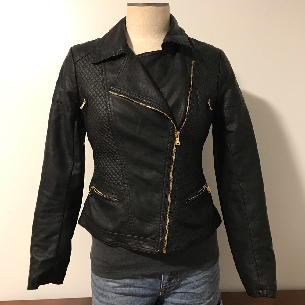 Faux Leather Jacket